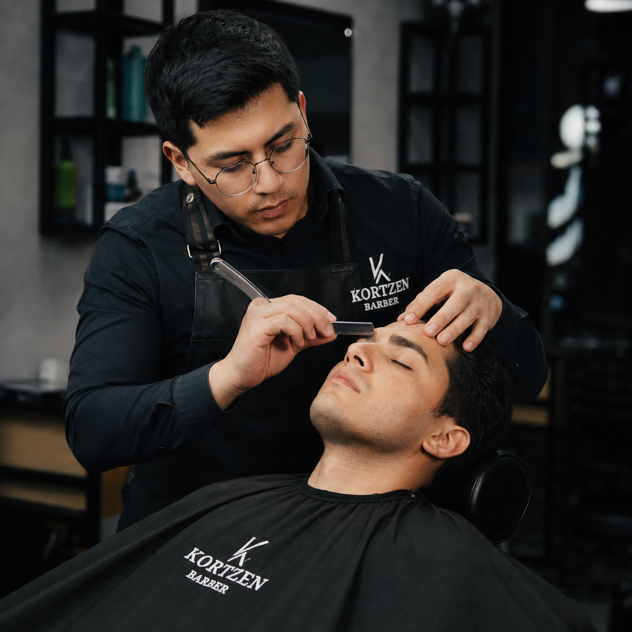 Corte y cejas